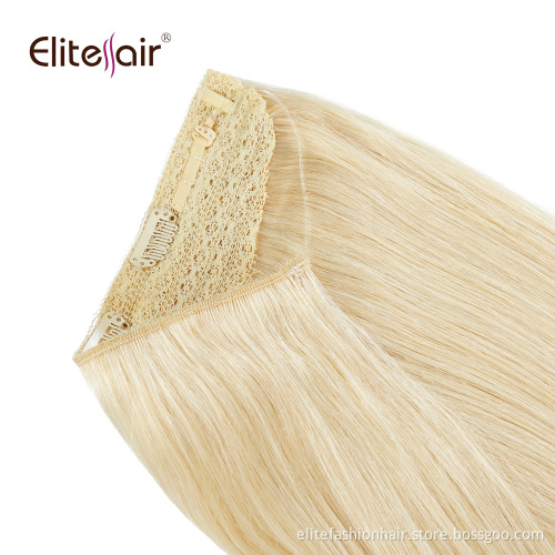 Wholesale 20 Inch Halo Hair Extensions Human Hair Remy, Balayage Remi Cuticle Aligned European Remy Halo Hair Extensions